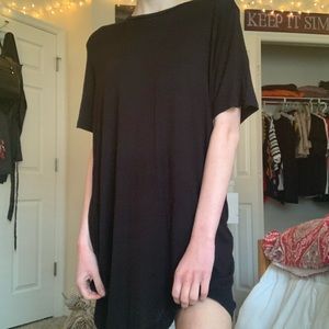 black t shirt dress